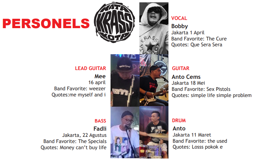 Single Kedua Kata Krass Kota "Oxy Negeri" 15 , kata krass kota Personil Kata Krass Kota