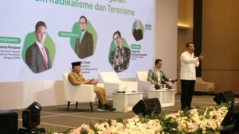 Dialog Kebangsaan BNPT RI bersama Yayasan Harmoni Pemersatu Bangsa dengan PT Pegadaian. (Dok. Istimewa)