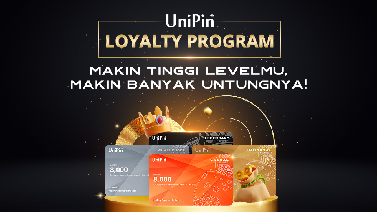 Jadi Member UniPin Loyalty Program Langsung Dapat Bonus Poin Berlimpah