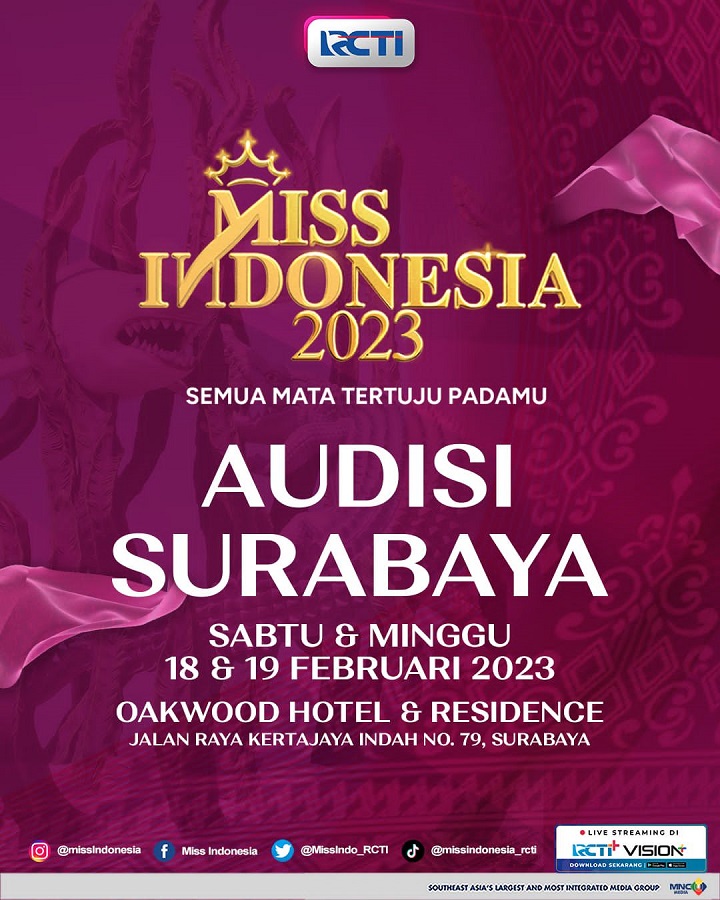 Audisi Miss Indonesia 2023 di Surabaya