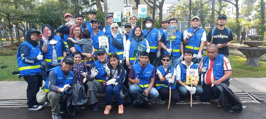 Hari Peduli Sampah Nasional, Octopus Indonesia Melakukan Kegiatan Bertajuk Love For Earth 15 , Octopus Indonesia Octopus Indonesia
