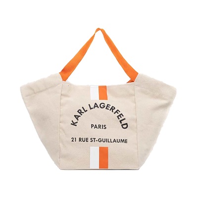 Voila.id Mengajak Untuk Mengenal Lebih Dekat 4 Material Tas Yang Populer 15 , voila CANVAS Karl Lagerfeld Rue St-Guillaume Canvas Shopper Natural