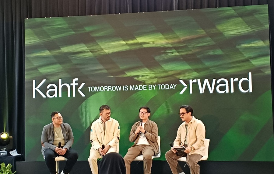 Kahf, Produk Perawatan Untuk Pria Menginisiasi Kahforward, Ajak Anak Muda Bergerak! 16 , Kahf Kiri ke kanan, Chief Executive Officer and Founder of ALGARI-Jodie Senoatmojo, Representatif Kahf Bro-Rio Dewanto, Brand Manager Kahf-Billy Dharmawan