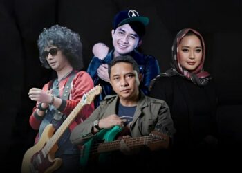 Bima Wp berkolaborasi dengan Tya Subiakto, Alex Kuple, dan Rendy Suryadi pada lagu Jejak Kegalauan. (Dok. Istimewa)