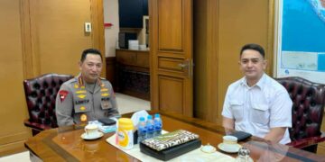 Presiden Prabowo apresiasi Batalyon Perisai Syarikat Islam di momen HUT Bhayangkara ke-79. (Dok. Istimewa)