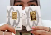 Harga Emas Antam Turun Rp 42.000, Spread Masih Lebar